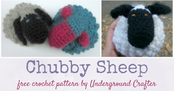 Free crochet pattern: Chubby Sheep amigurumi by Underground Crafter