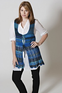 Unisono Crochet Vest, published by and image (c) Skacel Collection, Inc.
