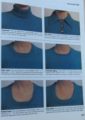 Complete Guide to Needlework knitting necklines 2