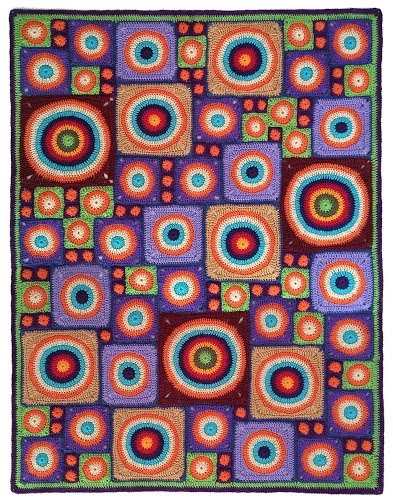 Circle Dance Afghan by Carolyn Christmas, interviewed by Underground Crafter