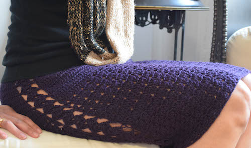 Flirty Marvel Skirt, free crochet pattern in 4 adult sizes by Marie Segares/Underground Crafter