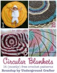 Roundup of 14 (mostly) free #crochet patterns for circular blankets on @ucrafter