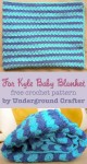 For Kyle Baby Blanket, free #crochet pattern by Marie Segares/Underground Crafter in Lion Brand Pound of Love yarn