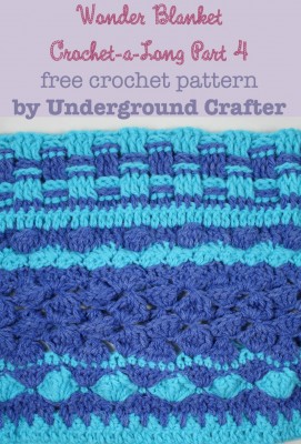 Wonder Blanket crochet-a-long Part 4, free #crochet pattern by Underground Crafter