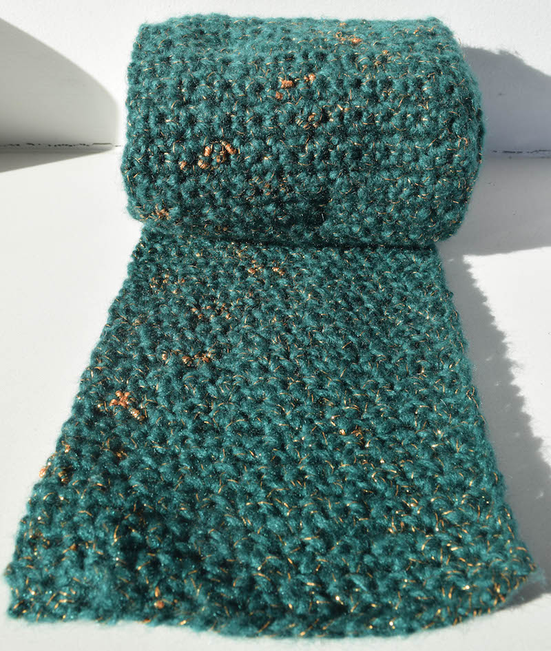 Crochet Pattern: A Touch of Gleam Scarf - Underground Crafter