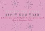 Happy New Year from Underground Crafter!