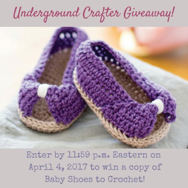 Baby Shoes to Crochet: Fashionable Styles for Little Feet by Lucia Forthmann | Book review, excerpt pattern (Mary Janes booties), and giveaway on Underground Crafter