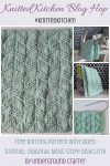 Diagonal Moss Stripe Dishcloth, free knittting pattern in Lion Brand 24/7 yarn by Underground Crafter #knittedkitchen