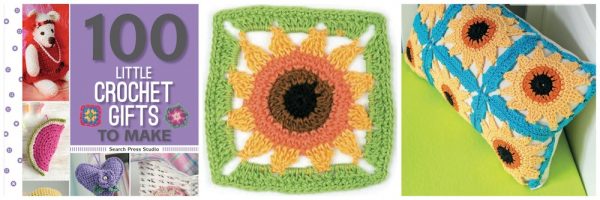 Free crochet pattern: Sunflower motif by May Corfield via Underground Crafter