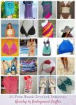 20 Free Beach Crochet Patterns: Roundup via Underground Crafter | Are you looking for some summertime crochet inspiration? You're sure to find a project that makes you want to pick up your hook in this collection including wraps and cover ups, sandals, bikini and halter tops, bags, a hat, and even a beach ball!
