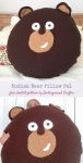 Free crochet pattern: Kodiak Bear Pillow Pal by Underground Crafter
