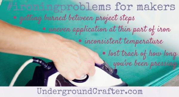 How To Make a Custom Makers Gonna Make Iron-On Bag with Cricut EasyPress 2 by Underground Crafter - ironing problems