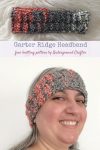 Garter Ridge Headband, free knitting pattern in Lion Brand Stitchbird yarn by Underground Crafter