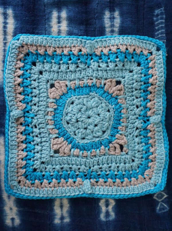 Hexi Askew Square, free crochet pattern in Red Heart With Love by Underground Crafter for 2019 Moogly Crochet Along