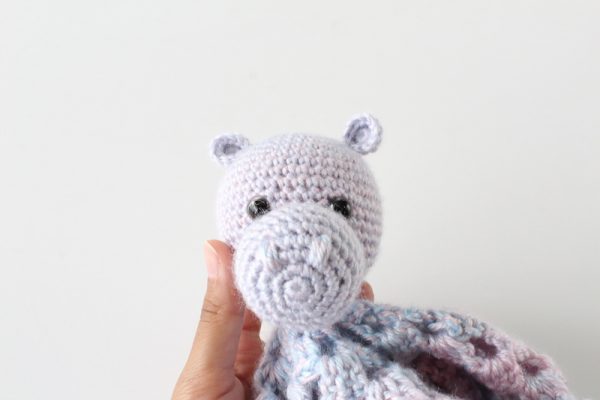 CROCHET PATTERN Princess hippo security blanket crochet hippo Tutorial