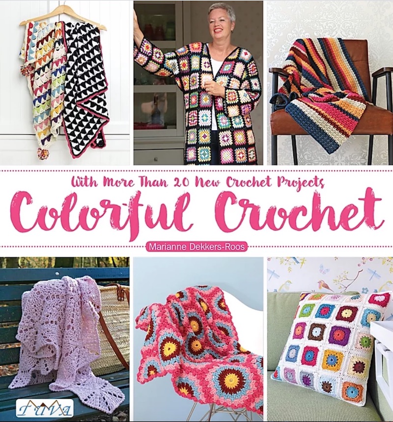 Colorful Crochet book review with Cobblestone Blanket pattern
