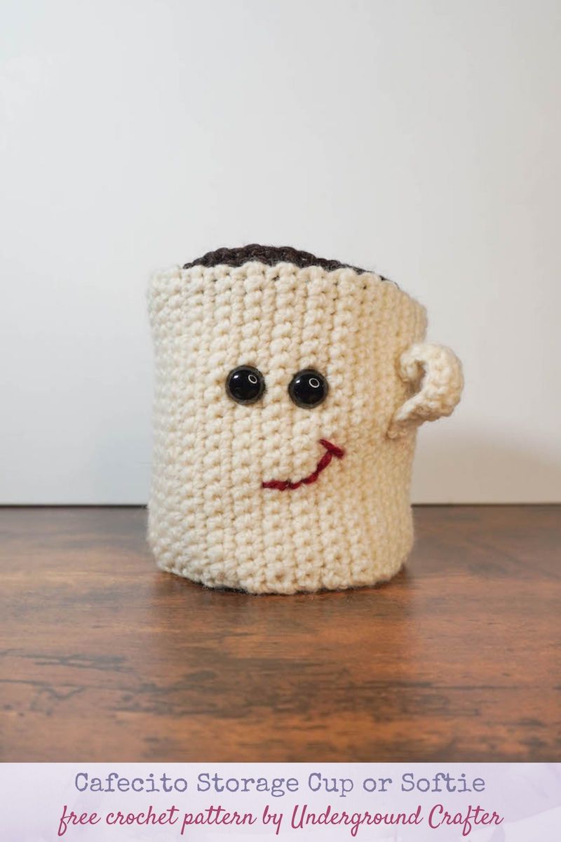 Crochet Pattern: Cafecito Storage Cup - Underground Crafter