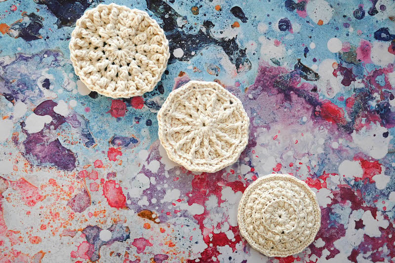 Crochet Cotton Face Pads Patterns - Underground Crafter
