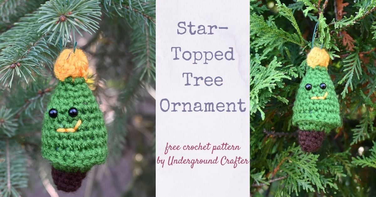Star-Topped Tree Ornament - Underground Crafter