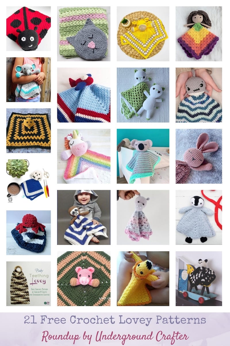 21 Free Crochet Lovey Patterns - Underground Crafter