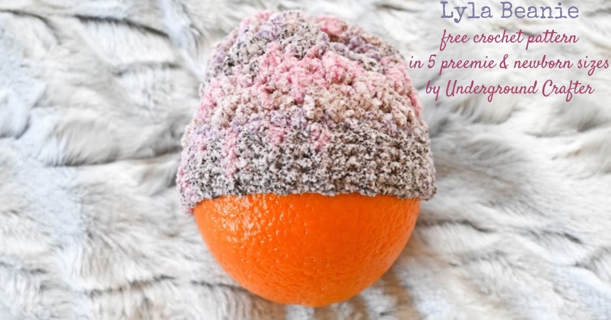 Easy Preemie Crochet Hat Pattern: Lyla Beanie - Underground Crafter