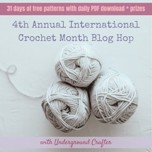 2026 International Crochet Month Blog Hop with Underground Crafter square